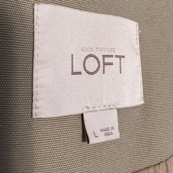 Ann Taylor LOFT Khaki Trench Coat - Picture 6 of 8